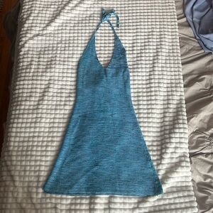 Beginning Boutique light blue knit dress
